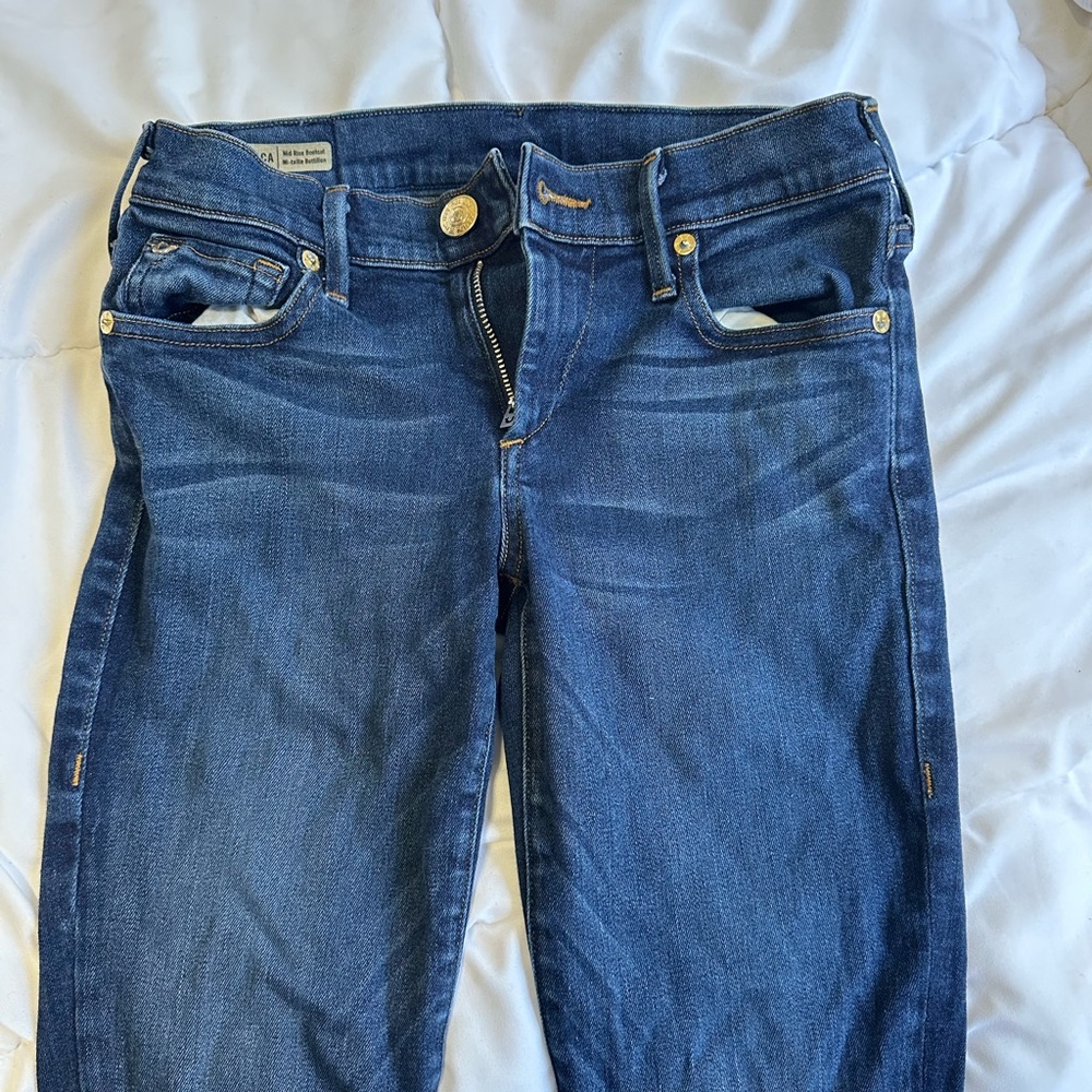 Becca True Religion Jeans, low waisted